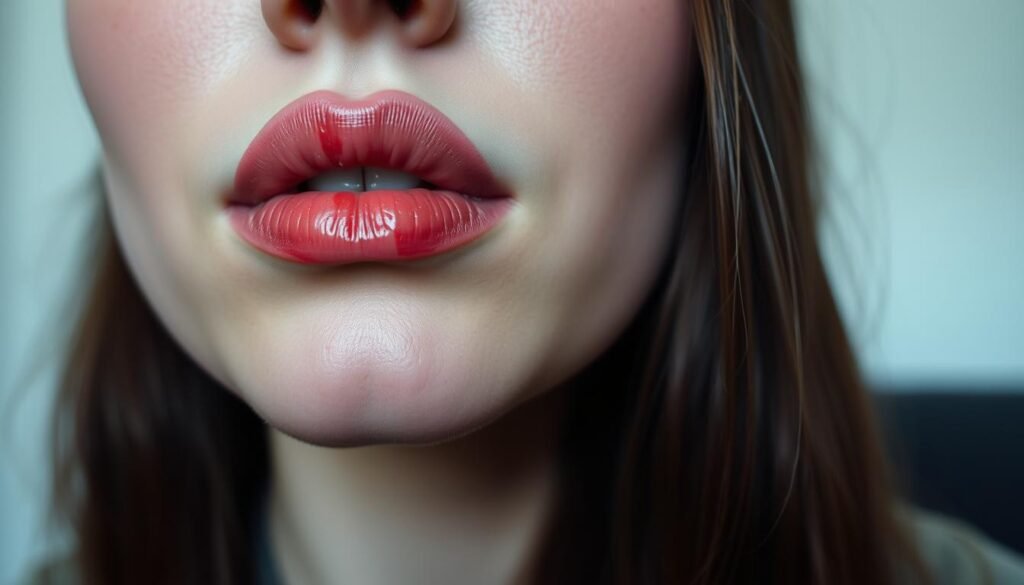 uneven lipstick wear