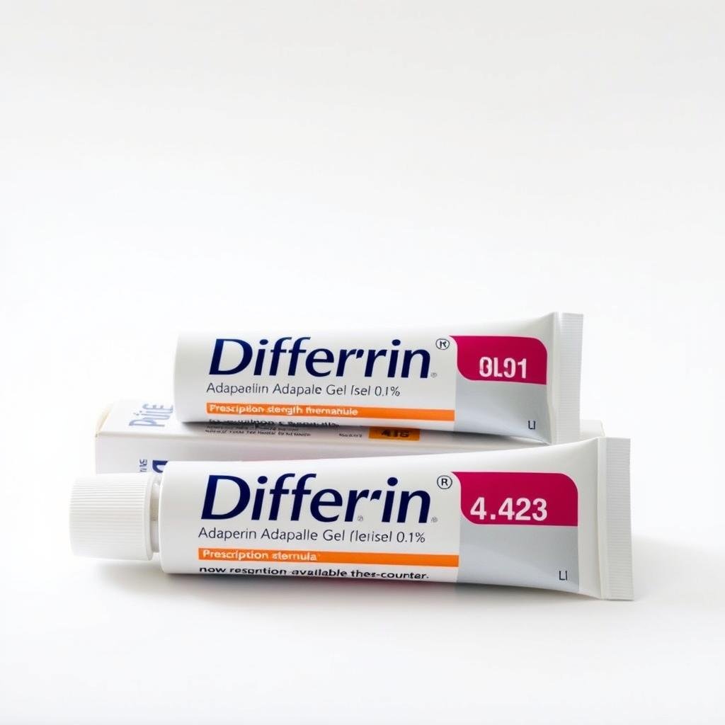 Differin Adapalene Gel 0.1% tube displayed as one of the best acne treatments
